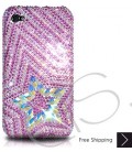 Multi Stars Bling Swarovski Crystal iPhone 15 Case iPhone 15 Pro and iPhone 15 Pro MAX Case - Pink
