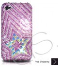 Multi Stars Bling Swarovski Crystal iPhone 16 Case iPhone 16 Pro and iPhone 16 Pro MAX Case - Pink