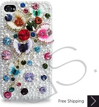 Butterfly 3D Bling Swarovski Crystal Phone Cases