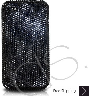 Classic Bling Swarovski Crystal Phone Case - Black