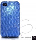Classic Bling Swarovski Crystal iPhone 14 Case iPhone 14 Pro and iPhone 14 Pro MAX Case - Blue
