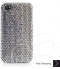 Classic Bling Swarovski Crystal iPhone 14 Case iPhone 14 Pro and iPhone 14 Pro MAX Case - Black Diamond