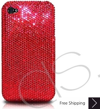 Classic Bling Swarovski Crystal iPhone 15 Case iPhone 15 Pro and iPhone 15 Pro MAX Case - Red