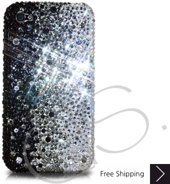 Graphite Bling Swarovski Crystal iPhone 14 Case iPhone 14 Pro and iPhone 14 Pro MAX Case