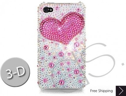 Fancy Love Bling Swarovski Crystal Phone Cases - Pink