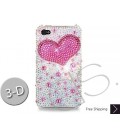 Fancy Love Bling Swarovski Crystal iPhone 13 Case iPhone 13 Pro and iPhone 13 Pro MAX Case - Pink
