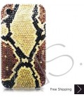 Split Bling Swarovski Crystal iPhone 15 Case iPhone 15 Pro and iPhone 15 Pro MAX Case - Gold