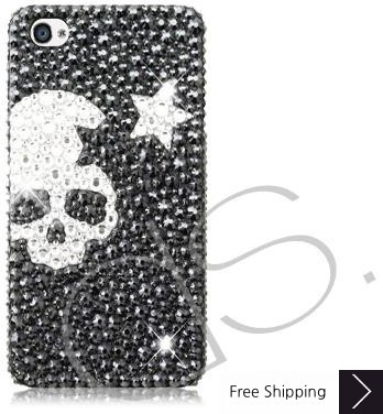 Skull Star Bling Swarovski Crystal Phone Cases