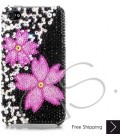 Twin Floral Bling Swarovski Crystal iPhone 14 Case iPhone 14 Pro and iPhone 14 Pro MAX Case