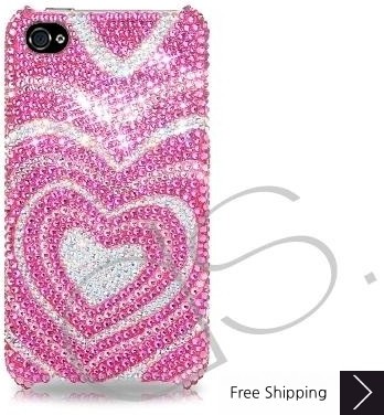 Sweet Heart Bling Swarovski Crystal iPhone 16 Case iPhone 16 Pro and iPhone 16 Pro MAX Case