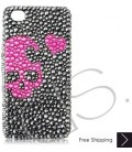 Skull Heart Bling Swarovski Crystal iPhone 16 Case iPhone 16 Pro and iPhone 16 Pro MAX Case