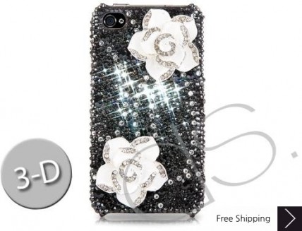 Elegant Floral Bling Swarovski Crystal Phone Cases