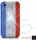 National Series Bling Swarovski Crystal Phone Case - France