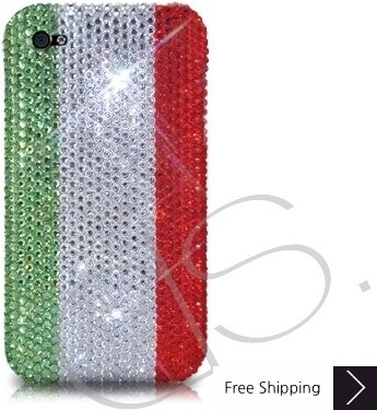 National Series Bling Swarovski Crystal Phone Case - Italy