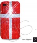 National Series Bling Swarovski Crystal Phone Case - Denmark