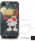Hysteric Lady Bling Swarovski Crystal iPhone 15 Case iPhone 15 Pro and iPhone 15 Pro MAX Case
