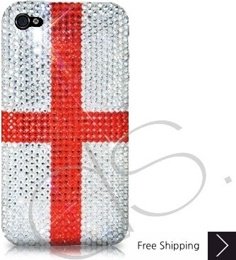 National Series Bling Swarovski Crystal Phone Case - England