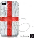 National Series Bling Swarovski Crystal Phone Case - England