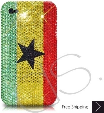 National Series Bling Swarovski Crystal Phone Case - Ghana