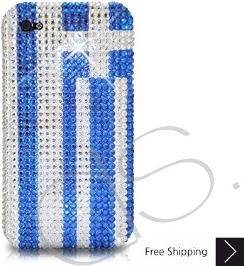 National Series Bling Swarovski Crystal Phone Case - Greece