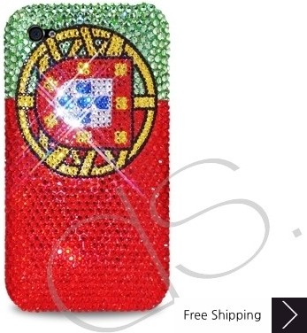 National Series Bling Swarovski Crystal Phone Case - Portugal