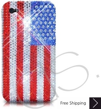 National Series Bling Swarovski Crystal Phone Case - USA