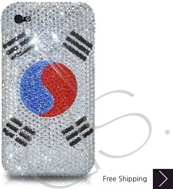 National Series Bling Swarovski Crystal Phone Case - Korea Republic