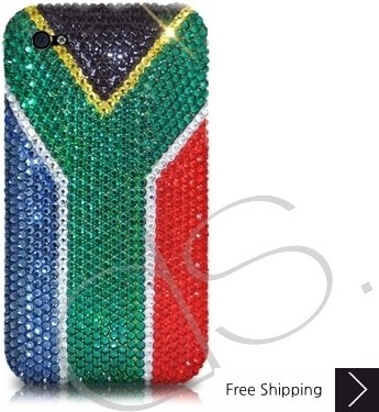 National Series Bling Swarovski Crystal Phone Case - South Africa