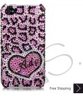 Love Leopard Personalized Bling Swarovski Crystal iPhone 13 Case iPhone 13 Pro and iPhone 13 Pro MAX Case