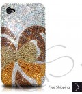 Butterfly Bling Swarovski Crystal iPhone 14 Case iPhone 14 Pro and iPhone 14 Pro MAX Case - Gold