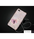 Fall in love Personalized Bling Swarovski Crystal Phone Cases - Silver