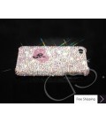 Fall in love Personalized Bling Swarovski Crystal Phone Cases - Silver