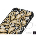 Gold Floral Bling Swarovski Crystal Phone Cases