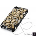 Gold Floral Bling Swarovski Crystal Phone Cases