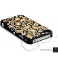 Gold Floral Bling Swarovski Crystal Phone Cases