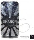 Initials Series Personalized Bling Swarovski Crystal Phone Case - Sharon