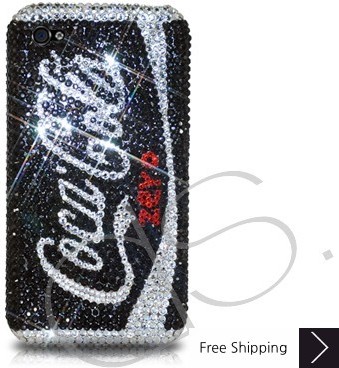 Coca Cola Zero Bling Swarovski Crystal iPhone 15 Case iPhone 15 Pro and iPhone 15 Pro MAX Case