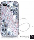 Symmetric Swarovski Bling Swarovski Crystal iPhone 16 Case iPhone 16 Pro and iPhone 16 Pro MAX Case - Platinum