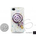 Lollipop Bling Swarovski Crystal Phone Cases - Purple