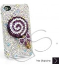 Lollipop Bling Swarovski Crystal Phone Cases - Purple