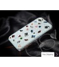 Disperse Bling Swarovski Crystal Phone Case - White
