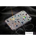 キラキラのスワロフ スキー クリスタル電話ケース - 灰色を分散します。