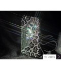 皇帝スワロフ スキー クリスタル電話ケース - ブラック