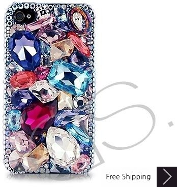 Losange 3D Bling Swarovski Crystal Phone Cases
