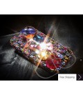 Colorato 3D Bling Swarovski Crystal Phone Case - Blue