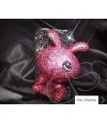 Rabbit 3D Bling Swarovski Crystal Phone Case - Black
