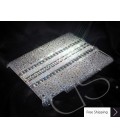 Parallel Swarovski Crystal iPad 2 New iPad Case - Silver