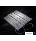 Parallel Swarovski Crystal iPad 2 New iPad Case - Silver