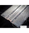 Parallel Swarovski Crystal iPad 2 New iPad Case - Silver