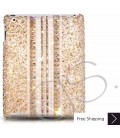 パラレル結晶スワロフ スキー iPad 2 新しい iPad ケース - ゴールド